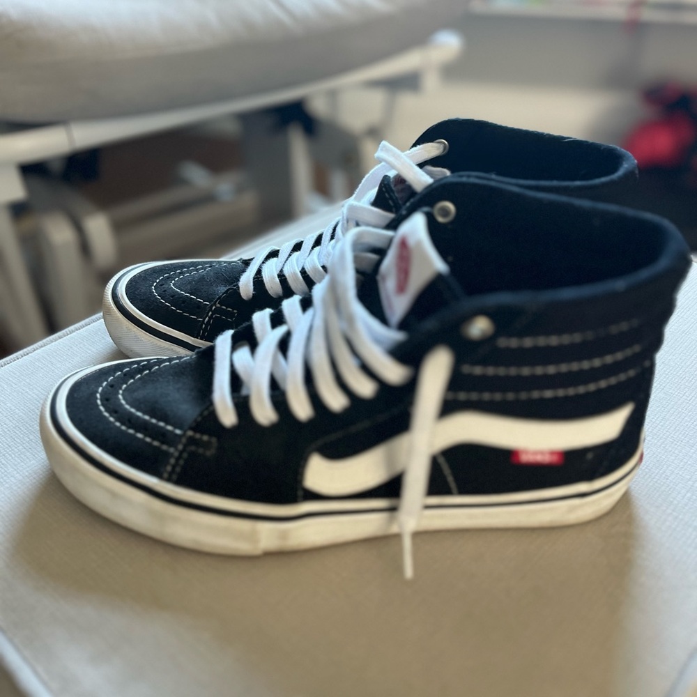 Vans Sk8-Hi Men’s Size 8.5 Blk/Wht